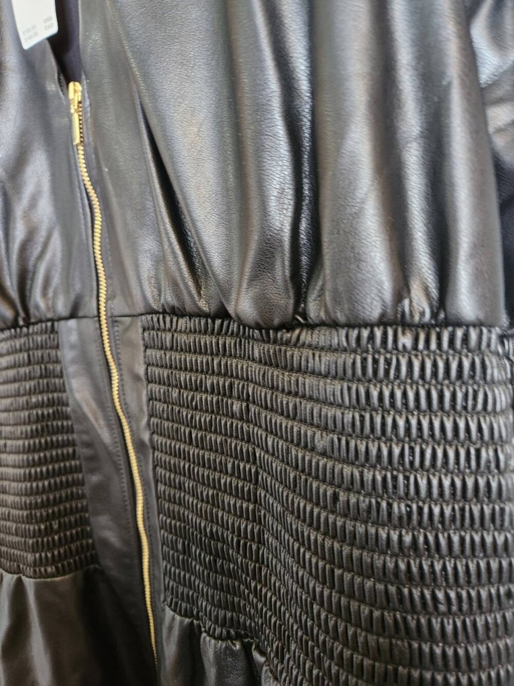 Anthropologie Tommie Dress 2XL Faux Leather Black Plus Size - Picture 12 of 12